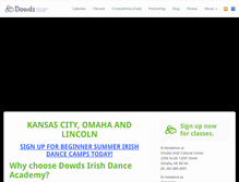 Tablet Screenshot of dowdsirishdance.com